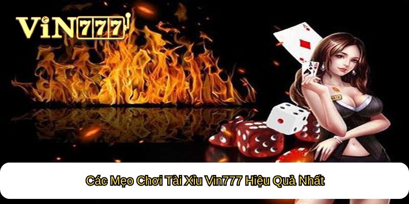 Các Mẹo chơi tài xỉu tại Vin777 Hiệu Quả Nhất